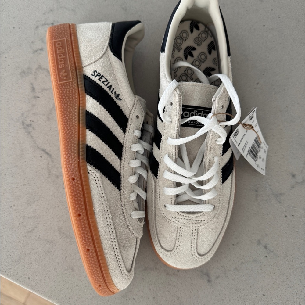 Adidas Spezial Cream and Black Sneakers